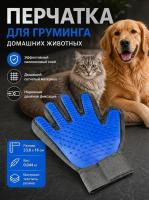 Перчатка для груминга — Фото 1 син