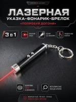 JG-001 Лазерная указка игрушка-дразнилка для кошек «Попробуй догони» черный