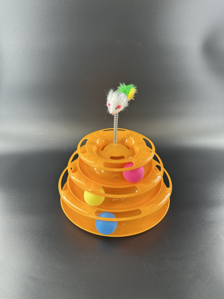 1_CT18086 Игрушка для кошек трек, оранжевый