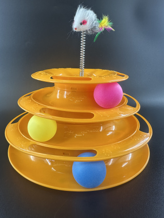 3_CT18086 Игрушка для кошек трек, оранж